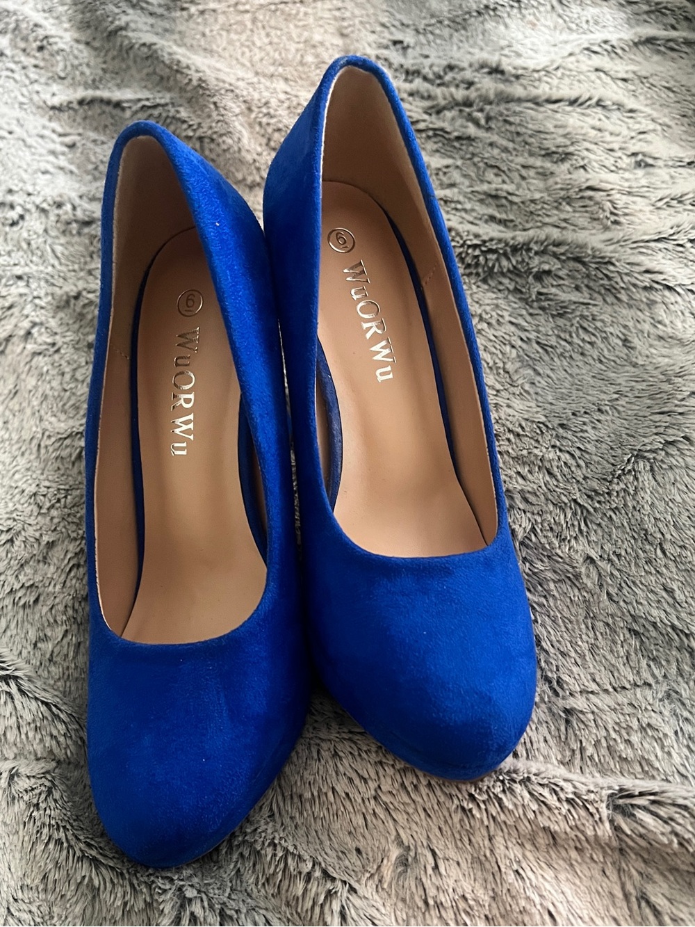 Bright Blue Suede Classic Women's Pumps